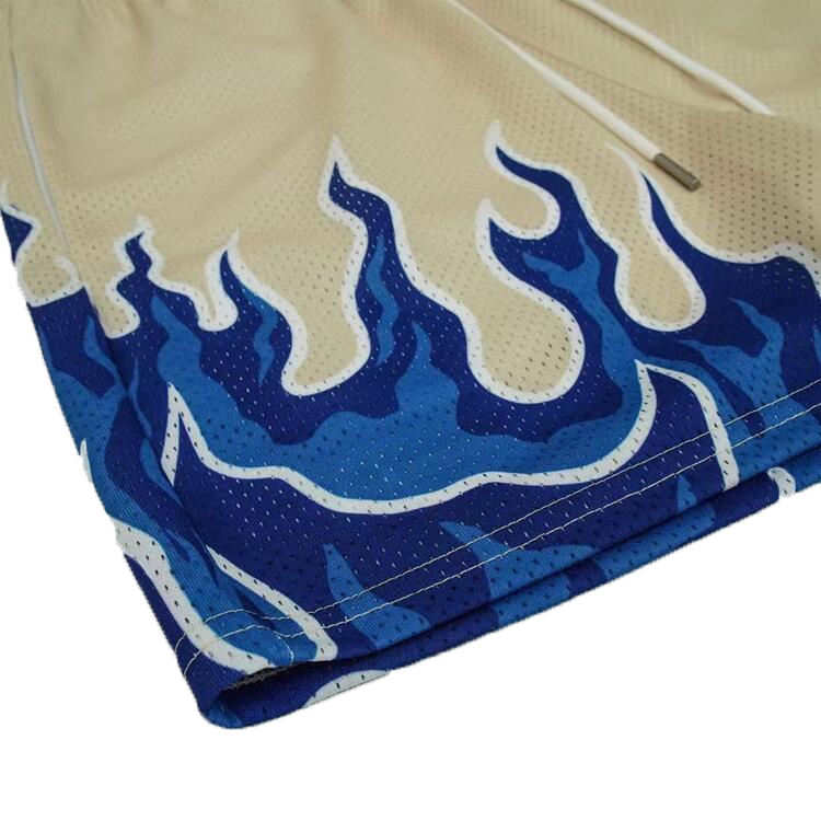 Hestic Sports Wear High Quality Custom Made Basketball Shorts For Mens Cropped Fit Polyester Plain Sublimation Shorts For Mens